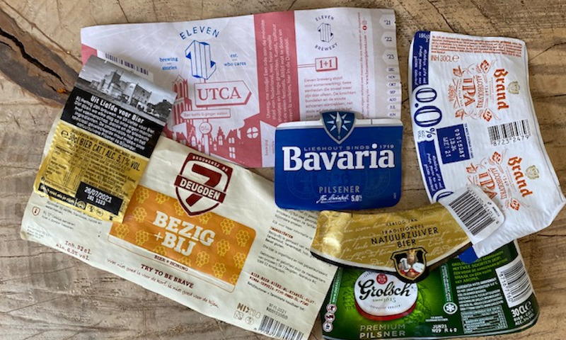 Etiketten van bieren weetje